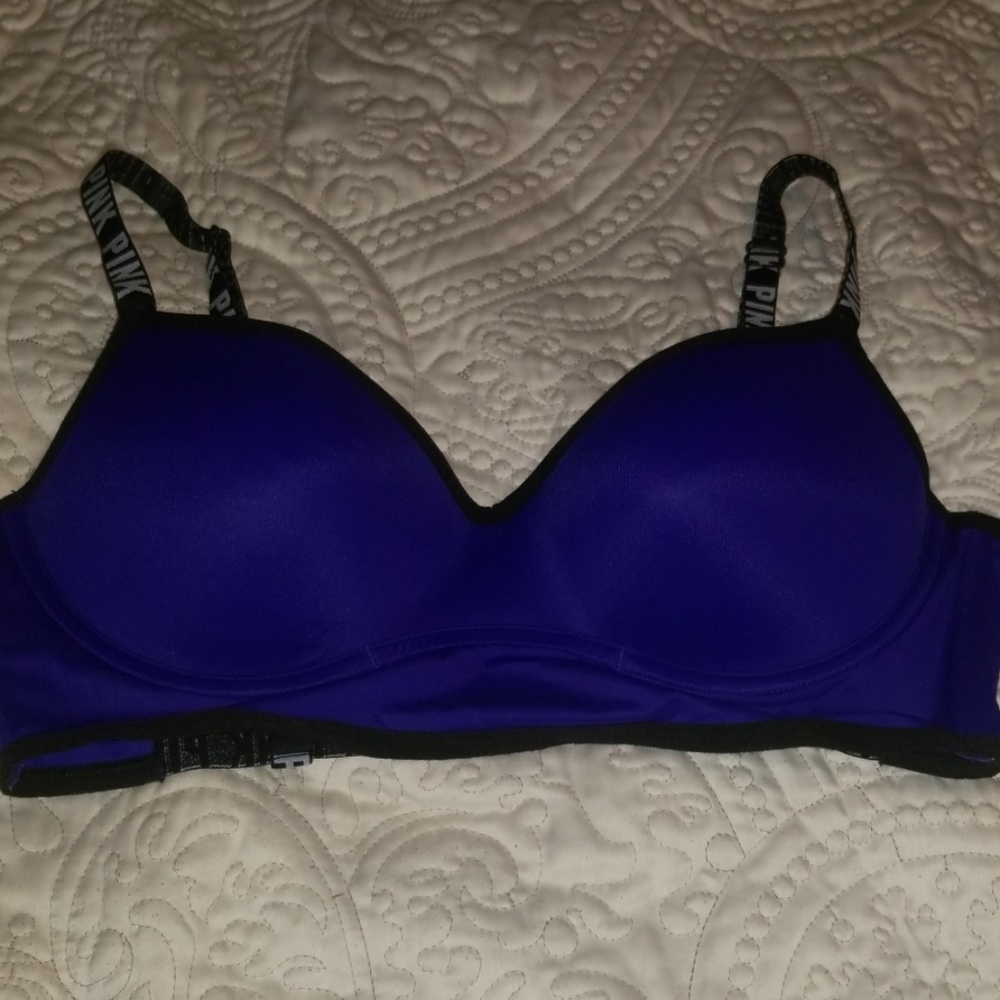 VS Pink Purple Pink Bra Large